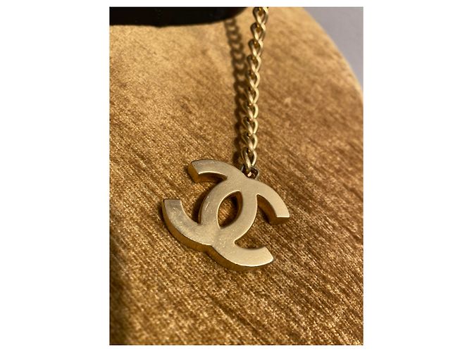 Chanel Gürtel Maxi Glieder Weiß und Gold Golden - Ansicht 3