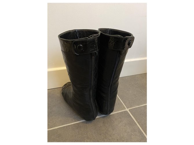 Cambon Chanel Stiefel Schwarz - Ansicht 5