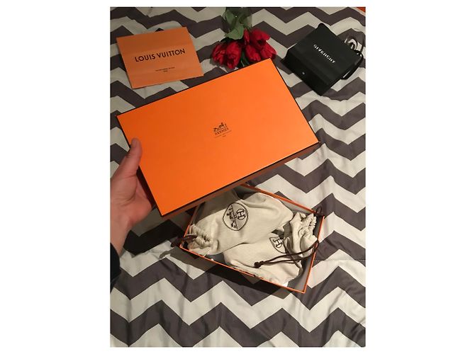 Sandali Hermès Spartan in pelle marrone scuro - vista 14