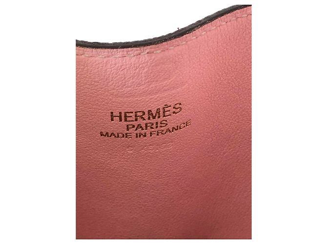 Double sens Hermès borsa significato foderato 45 in pelle rossa Rosso - vista 6