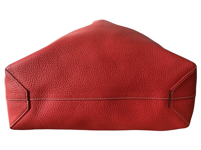 Double sens Hermès borsa significato foderato 45 in pelle rossa Rosso - vista 7