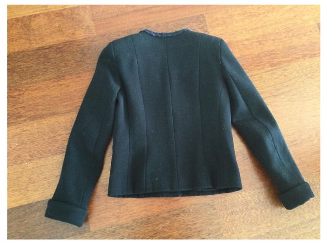 Chaqueta Chanel de algodón negro - vista 2