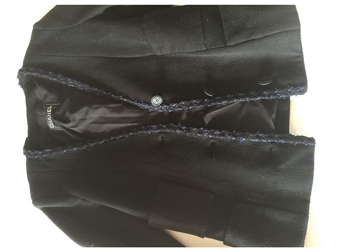 Chaqueta Chanel de algodón negro - vista 3