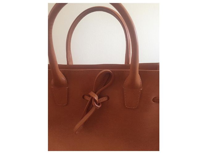 Mansur Gavriel Bolsa de sol cammello - vista 8