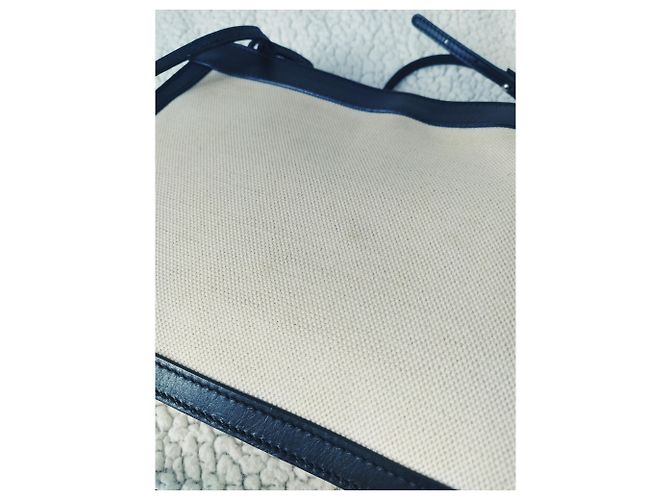 Borsa a tracolla Balenciaga in canvas Nero Bianco - vista 6