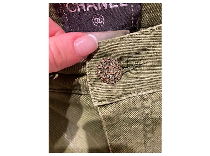Chanel Jeans Golden Grün - Ansicht 3