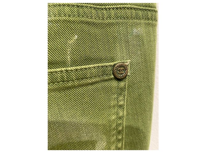 Chanel Jeans Golden Grün - Ansicht 4