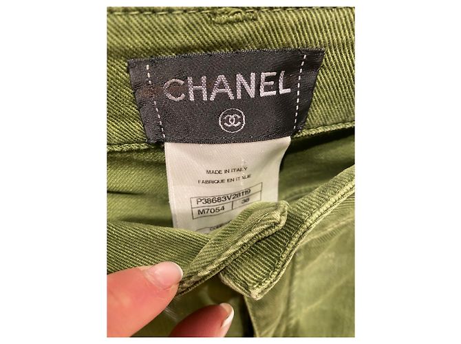 Chanel Jeans Golden Grün - Ansicht 5