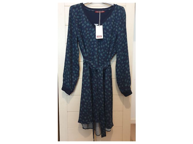Kleid - Comptoir Des Cotonniers. Marineblau - Ansicht 3