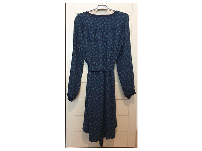 Kleid - Comptoir Des Cotonniers. Marineblau - Ansicht 4