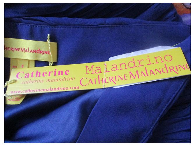 Catherine Malandrino Faltenrock aus blauer Seide - Ansicht 4
