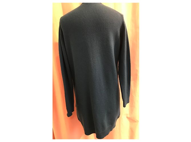 Hermès lange Strickjacke aus Kaschmir blau - Ansicht 2