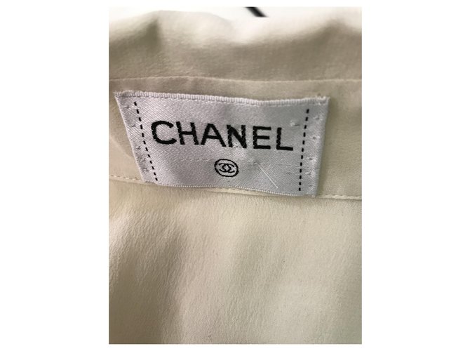 Camicetta senza maniche Chanel Bianco sporco - vista 4