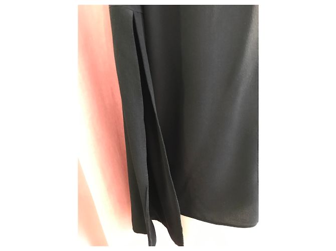 Givenchy Seidenbluse Schwarz mit Krawattenknoten - Ansicht 4
