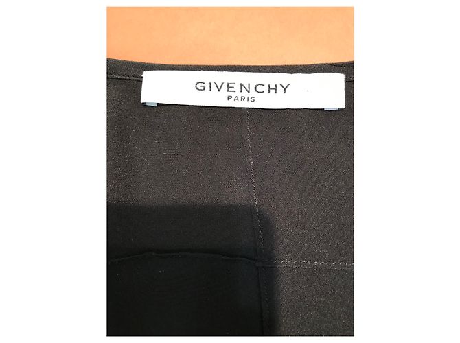 Givenchy Seidenbluse Schwarz mit Krawattenknoten - Ansicht 5