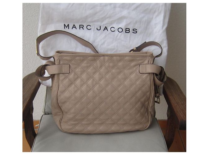 Borsa Marc Jacobs in pelle beige - vista 2