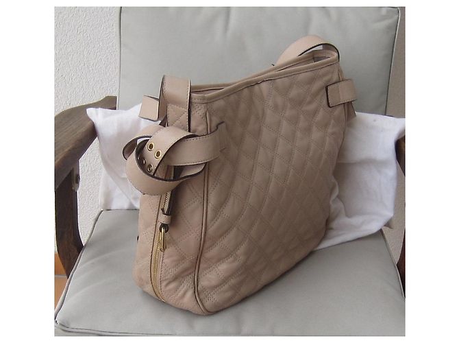 Borsa Marc Jacobs in pelle beige - vista 4