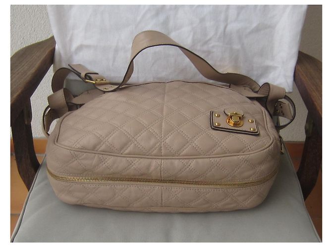 Borsa Marc Jacobs in pelle beige - vista 6