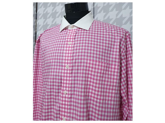Camicia Vichy Ralph Lauren Rosa e Bianca Cotone Bianco - vista 2