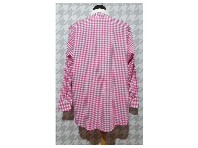 Camicia Vichy Ralph Lauren Rosa e Bianca Cotone Bianco - vista 3