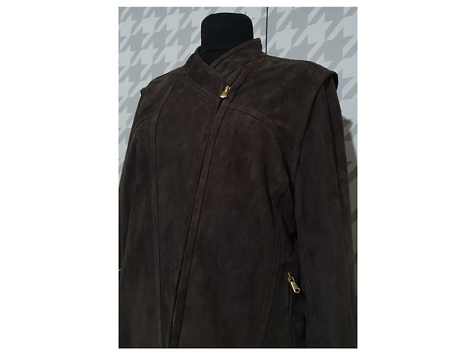 Day Birger & Mikkelsen Lederjacke Braun Größe 42 - Ansicht 2