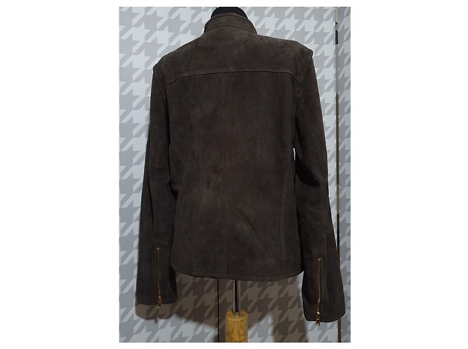 Day Birger & Mikkelsen Lederjacke Braun Größe 42 - Ansicht 3