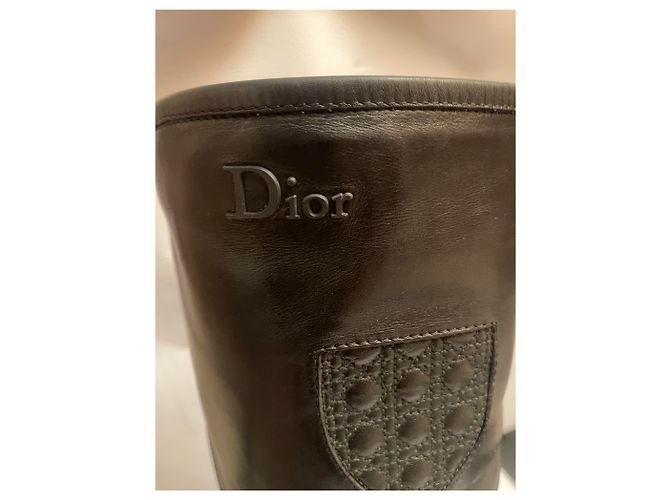 Stivaletti Dior in pelle nera Nero - vista 12