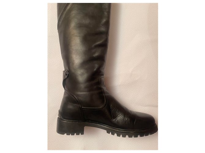Stivaletti Dior in pelle nera Nero - vista 2