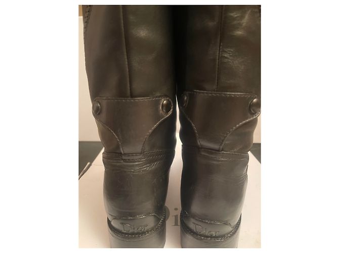 Stivaletti Dior in pelle nera Nero - vista 7