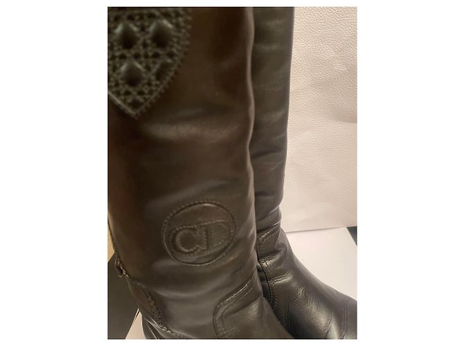 Stivaletti Dior in pelle nera Nero - vista 9