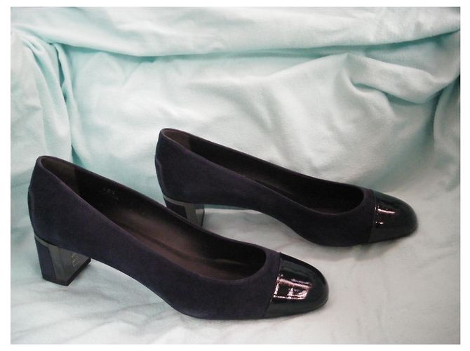 Décolleté Tod's in scamosciato blu navy 40.5 - vista 3