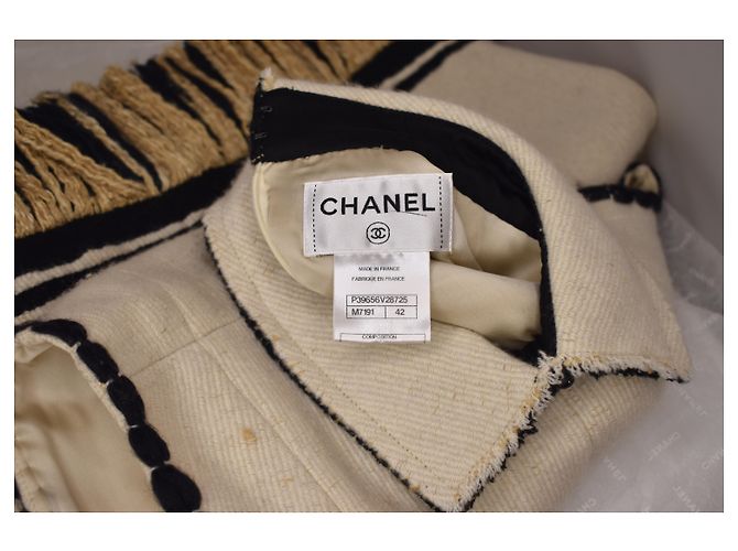 Chanel Sammler Kaschmir Seidenkleid Beige - Ansicht 5