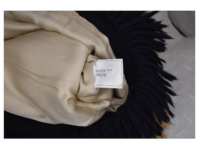 Chanel Sammler Kaschmir Seidenkleid Beige - Ansicht 7