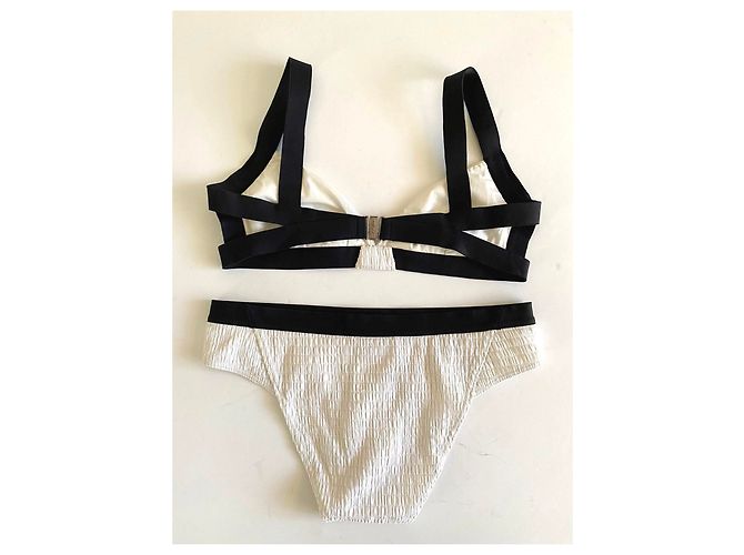 Chanel Badebekleidung Schwarz Weiß - Ansicht 3