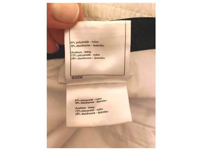 Chanel Badebekleidung Schwarz Weiß - Ansicht 9