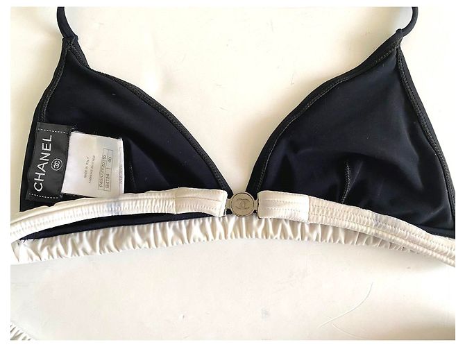 Chanel Badebekleidung Schwarz Weiß - Ansicht 10