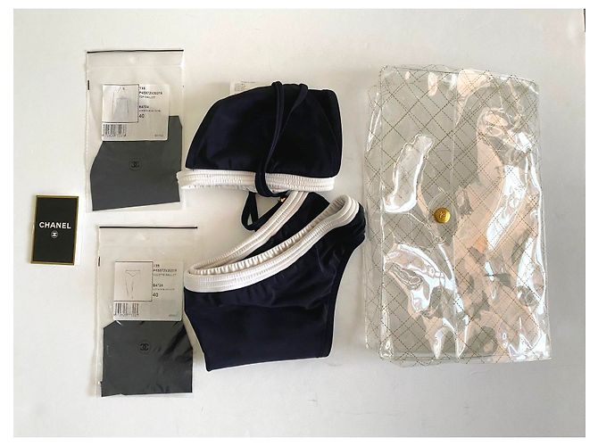 Chanel Badebekleidung Schwarz Weiß - Ansicht 3