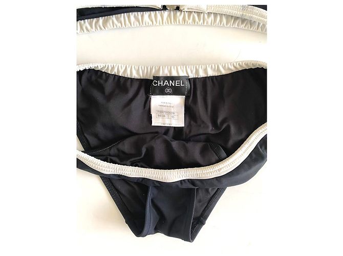 Chanel Badebekleidung Schwarz Weiß - Ansicht 7