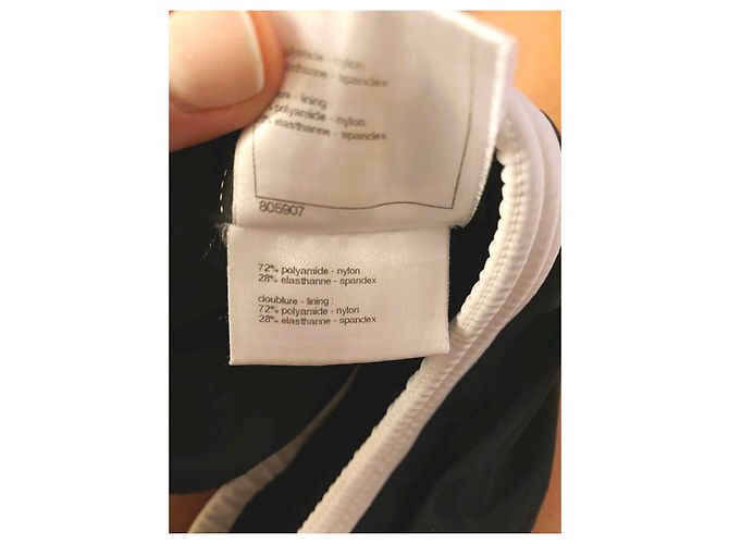Chanel Badebekleidung Schwarz Weiß - Ansicht 9