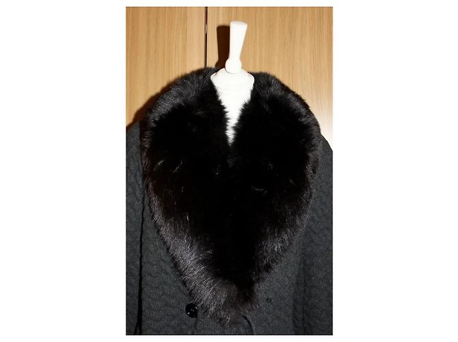 Valentino Garavani Strickjacke mit Fell von Valentino Boutique Schwarz - Ansicht 2
