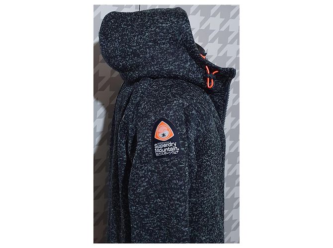Superdry Storm Blizzard Ziphood Orange Dunkelgrau Anthrazitgrau - Ansicht 3