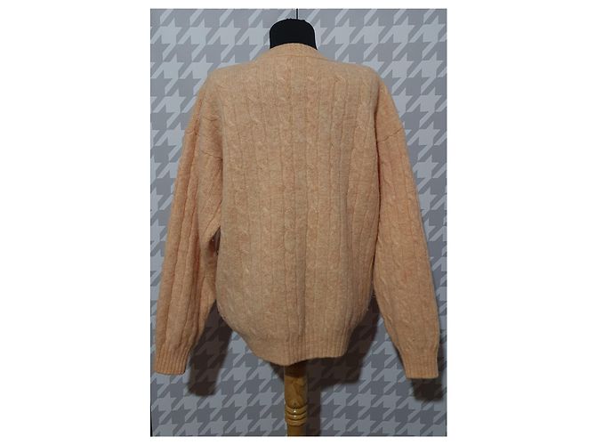 Autre Marque Pull Benetton en laine couleur pêche - vue 4