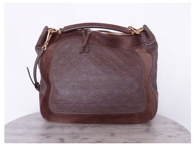 LOUIS VUITTON Audacieuse GM Empreinte borsa Marrone scuro - vista 2