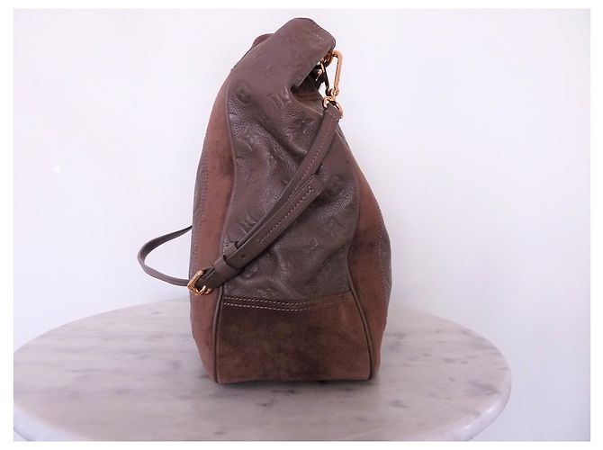 LOUIS VUITTON Audacieuse GM Empreinte borsa Marrone scuro - vista 5
