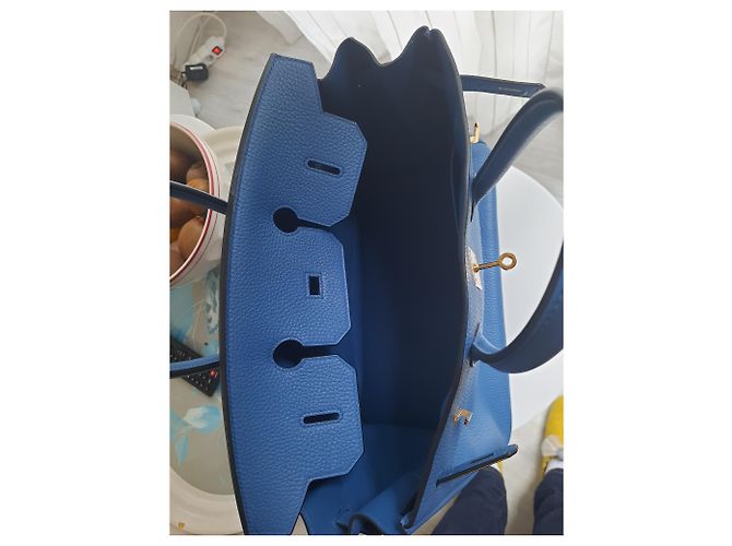 Hermès HERMES BIRKIN Tasche Blau - Ansicht 12