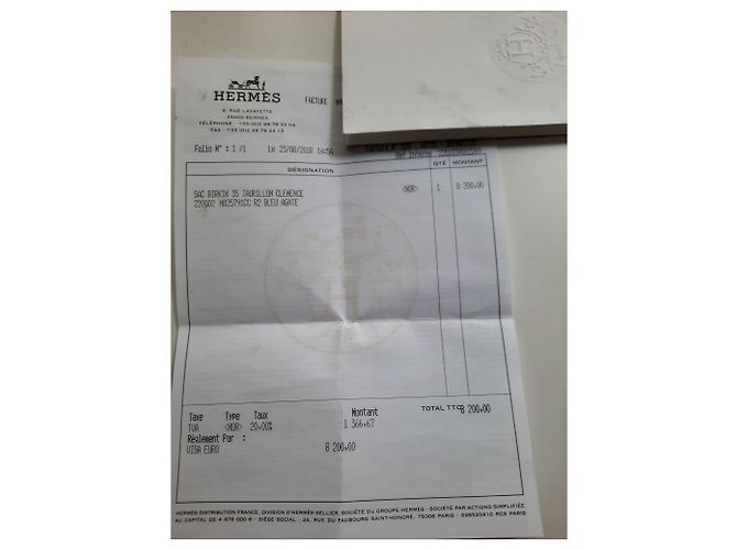 Hermès HERMES BIRKIN Tasche Blau - Ansicht 14