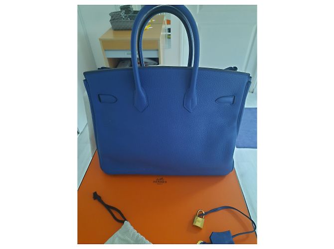 Hermès HERMES BIRKIN Tasche Blau - Ansicht 2