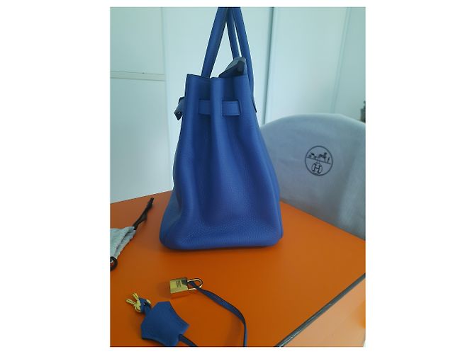 Hermès HERMES BIRKIN Tasche Blau - Ansicht 4