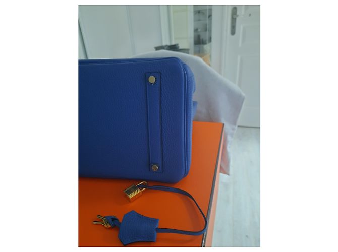 Hermès HERMES BIRKIN Tasche Blau - Ansicht 6