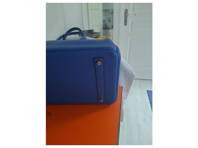 Hermès HERMES BIRKIN Tasche Blau - Ansicht 8